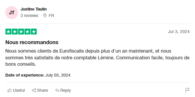 Trustpilot Justine